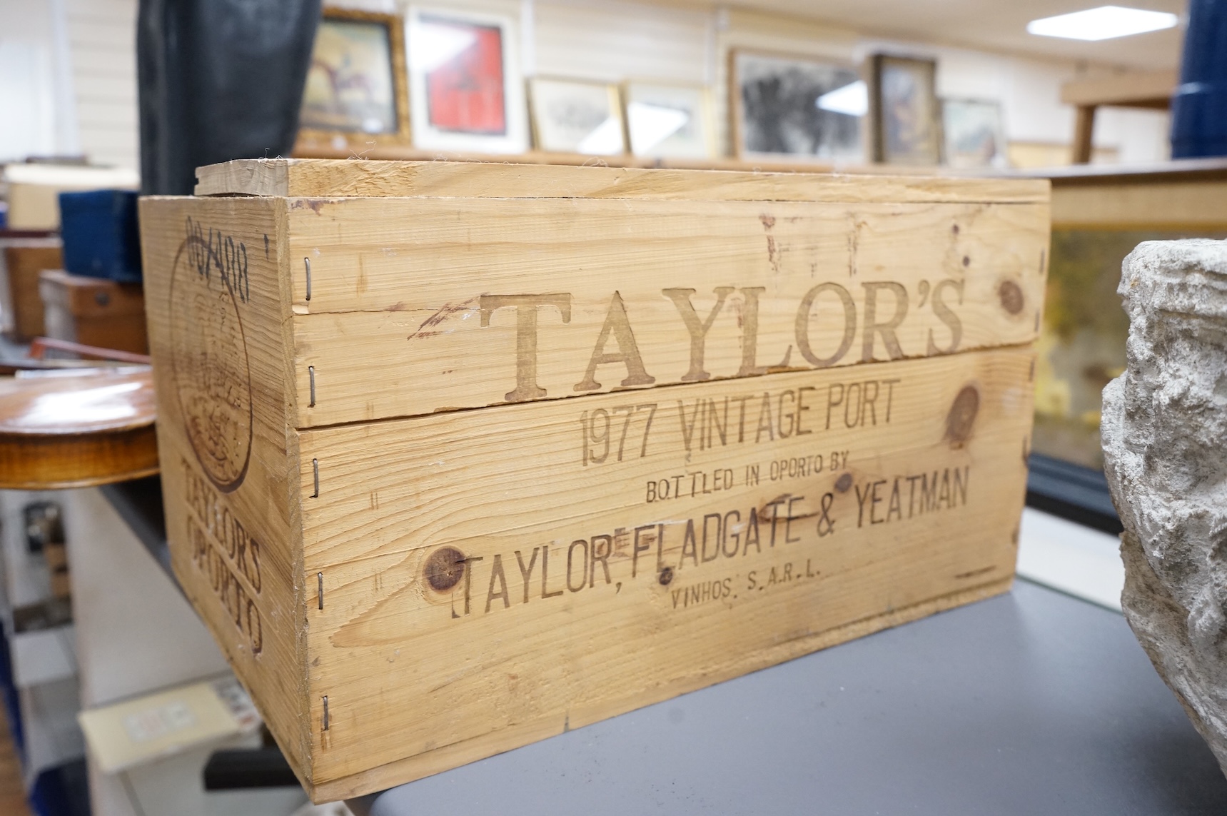 Ten bottles of vintage port, 7 x 1977 Taylor, 3 x 1985 Dows